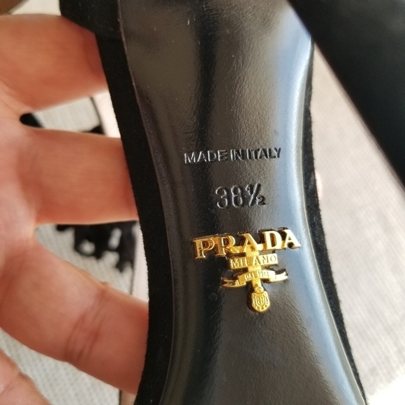 Prada | Suede Fringe Sandals - Picture 10 of 12